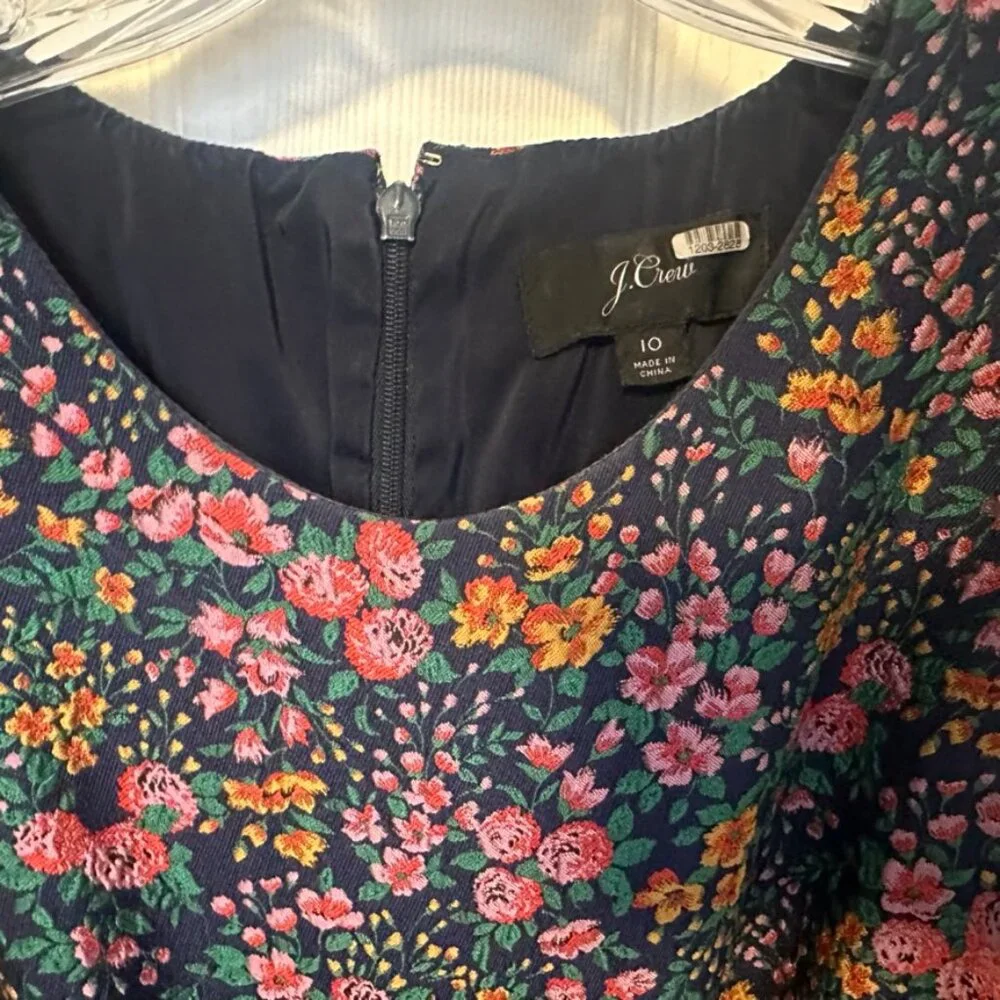 JCrew Floral Jacquard Dress - Picture 2 of 3